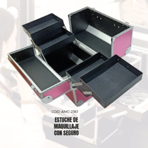 ESTUCHE DE MAQUILLAJE CON SEGURO